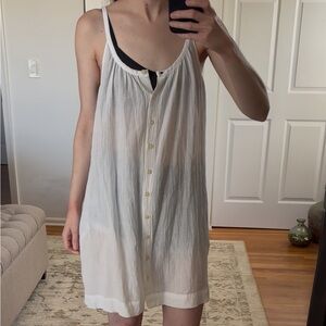 GAP White Thin Strap Button Front Sleep Dresses Nightgowns Size XS